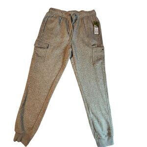 Goodfellow & Co Mens Gray Jogger Pants  S  Cargo Pockets & Drawstring Waistband